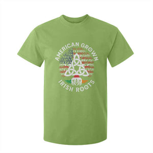 American Grown Irish Roots Ireland Flag T Shirt For Kid TS09 Lime Print Your Wear