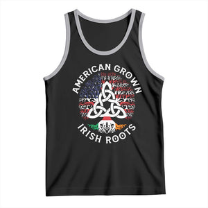 American Grown Irish Roots Ireland Flag Tank Top TS09 Black Athletic Heather Print Your Wear