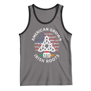 American Grown Irish Roots Ireland Flag Tank Top TS09 Deep Heather Black Print Your Wear