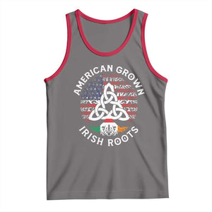 American Grown Irish Roots Ireland Flag Tank Top TS09 Deep Heather Red Print Your Wear