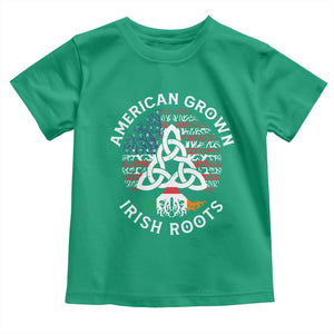 American Grown Irish Roots Ireland Flag Toddler T Shirt TS09 Irish Green Print Your Wear