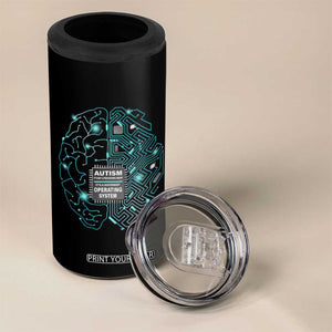 Autism Awareness 4 in 1 Can Cooler Tumbler It's Not A Processing Error It's A Different Operating System Autistic TS09 Print Your Wear