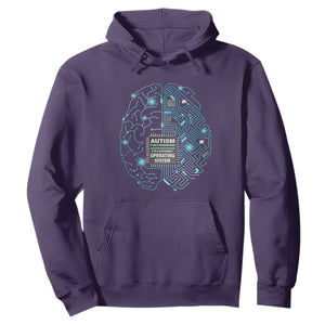 Autism Awareness Hoodie It's Not A Processing Error It's A Different Operating System Autistic TS09 Purple Printyourwear