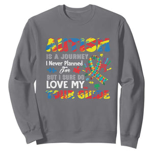 Autism Awareness Sweatshirt Autism Is A Journey I Never Planned For But I Sure Do Love My Tour Guide TS09 Charcoal Printyourwear