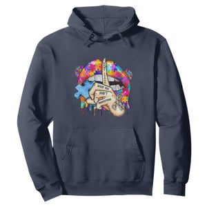 Autism Awareness Hoodie Don't Jundge What You Don't Understand Puzzle Lip TS09 Navy Printyourwear