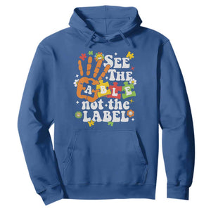 Autism Awareness Hoodie See The Able Not The Label TS09 Royal Blue Printyourwear