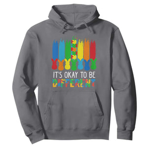 Autism Awareness Hoodie It's OK To Be Different Puzzle Easter Bunny TS09 Charcoal Printyourwear