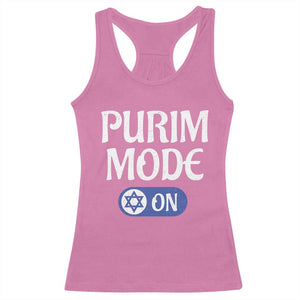 Funny Purim Mode On Racerback Tank Top Jewish Star of David TS09 Azalea Print Your Wear