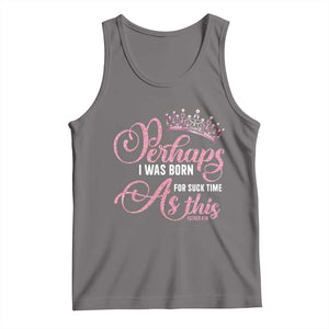 Funny Purim Queen Tank Top Perhaps I Was Born For Such Time As This TS09 Deep Heather Print Your Wear