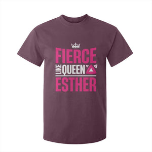 Purim Fierce Like Queen Esther T Shirt For Kid TS09 Maroon Print Your Wear