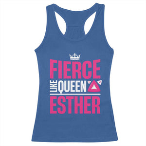 Purim Fierce Like Queen Esther Racerback Tank Top TS09 Royal Blue Print Your Wear
