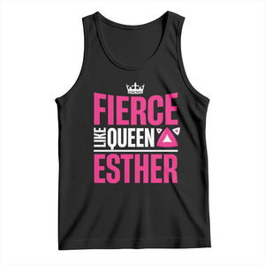 Purim Fierce Like Queen Esther Tank Top TS09 Black Print Your Wear