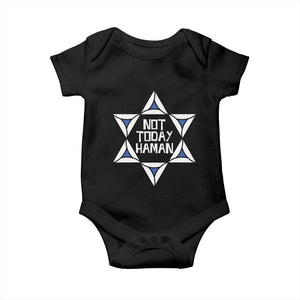 Not Today Haman Purim Baby Onesie Hamantash Jewish Star of David TS09 Black Print Your Wear