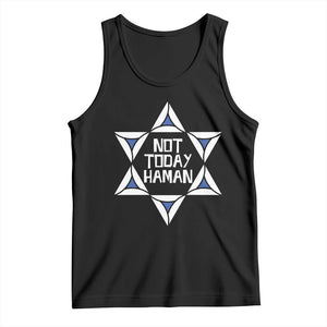 Not Today Haman Purim Tank Top Hamantash Jewish Star of David TS09 Black Print Your Wear