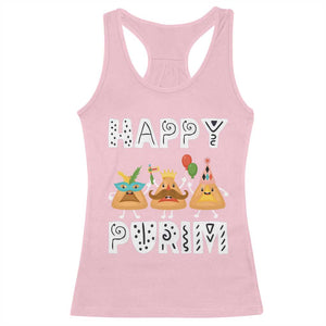Happy Purim Funny Hamantash Racerback Tank Top TS09 Light Pink Print Your Wear