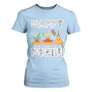 Happy Purim Funny Hamantash T Shirt For Women TS09 Light Blue Print Your Wear