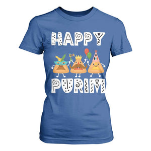 Happy Purim Funny Hamantash T Shirt For Women TS09 Royal Blue Print Your Wear