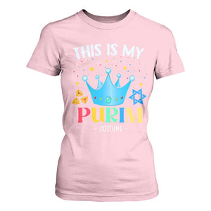 Funny Jewish This Is My Purim Costume T Shirt For Women TS09 Light Pink Print Your Wear