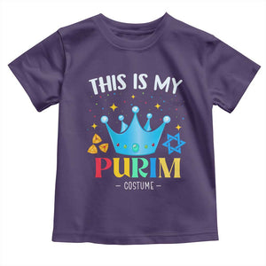 Funny Jewish This Is My Purim Costume Toddler T Shirt TS09 Purple Print Your Wear