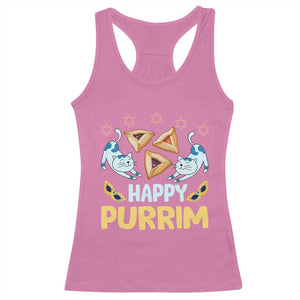 Purim Cat Racerback Tank Top Happy Purrim Hamantash Jewish Star of David TS09 Azalea Print Your Wear