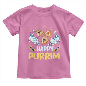 Purim Cat Toddler T Shirt Happy Purrim Hamantash Jewish Star of David TS09 Azalea Print Your Wear