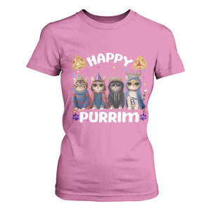 Purim Cat T Shirt For Women Happy Purrim Hamantash Cute Cat Costume TS09 Azalea Print Your Wear