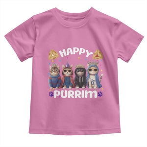 Purim Cat Toddler T Shirt Happy Purrim Hamantash Cute Cat Costume TS09 Azalea Print Your Wear