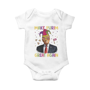 Trump Purim Baby Onesie Make Purim Great Again Jewish TS09 White Print Your Wear