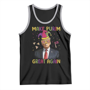 Trump Purim Tank Top Make Purim Great Again Jewish TS09 Black Athletic Heather Print Your Wear