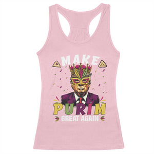 Funny Trump Purim Racerback Tank Top Make Purim Great Again TS09 Light Pink Print Your Wear