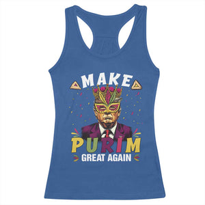 Funny Trump Purim Racerback Tank Top Make Purim Great Again TS09 Royal Blue Print Your Wear