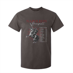 Funny History Lover T Shirt For Kid Napoleon Bonaparte World Tour TS09 Dark Chocolate Print Your Wear