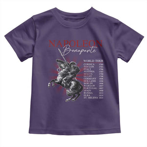 Funny History Lover Toddler T Shirt Napoleon Bonaparte World Tour TS09 Purple Print Your Wear