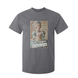 Satirical Funny History Jokes T Shirt For Kid Let Them Eat Cake Marie Antoinette Queen of France TS09 Charcoal Print Your Wear