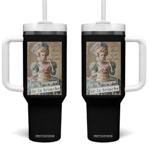 Satirical Funny History Jokes Tumbler With Handle Let Them Eat Cake Marie Antoinette Queen of France TS09 One Size: 40 oz Black Print Your Wear