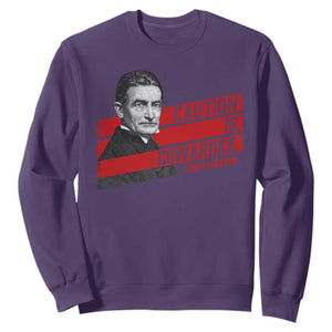 John Brown Sweatshirt Caution Is Cowardice TS09 Purple Print Your Wear