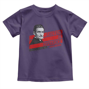 John Brown Toddler T Shirt Caution Is Cowardice TS09 Purple Print Your Wear