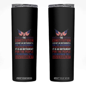 American Patriotism Skinny Tumbler The Constitution Is An Instrument TS09 Black Print Your Wear