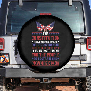 American Patriotism Spare Tire Cover The Constitution Is An Instrument TS09 No hole Black Print Your Wear