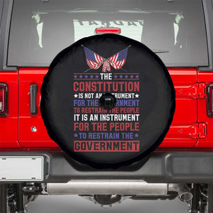 American Patriotism Spare Tire Cover The Constitution Is An Instrument TS09 Black Print Your Wear