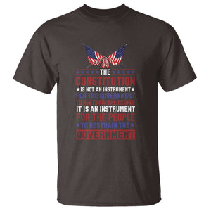 American Patriotism T Shirt The Constitution Is An Instrument TS09 Dark Chocolate Print Your Wear