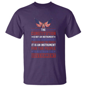 American Patriotism T Shirt The Constitution Is An Instrument TS09 Purple Print Your Wear