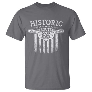 Historic Route 66 Highway T Shirt Main Street Of America TS09 Charcoal Print Your Wear