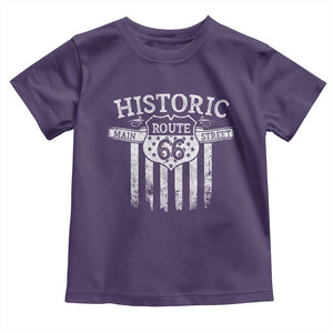 Historic Route 66 Highway Toddler T Shirt Main Street Of America TS09 Purple Print Your Wear