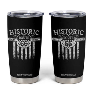 Historic Route 66 Highway Tumbler Cup Main Street Of America TS09 Black Print Your Wear