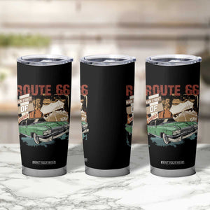 Historic Route 66 Highway Tumbler Cup Main Street Of America Vintage Car TS09 Print Your Wear