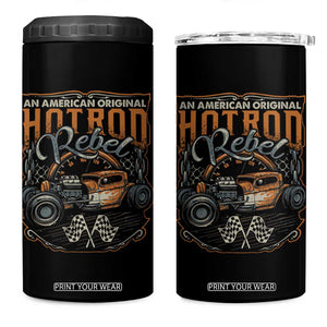Vintage Hotrod Hot Rodder 4 in 1 Can Cooler Tumbler TS09 One Size: 16 oz Black Print Your Wear
