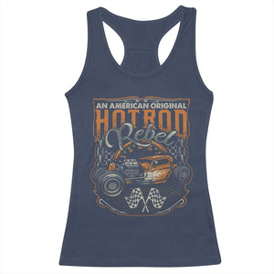 Vintage Hotrod Hot Rodder Racerback Tank Top TS09 Navy Print Your Wear