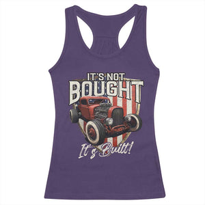 Vintage Hotrod Hot Rodder Racerback Tank Top It's Not Bought It's Built TS09 Purple Print Your Wear