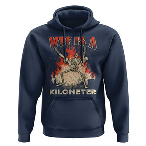 WTF Is A Kilometer Hoodie Funny Skeleton American Joke Patriotic TS09 Navy Print Your Wear